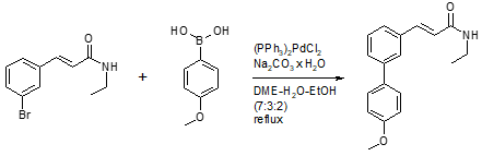 Suzuki reaction using a Pd catalyst.